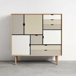 Schränke^Andersen Furniture S3 Highboard Fronten bunt