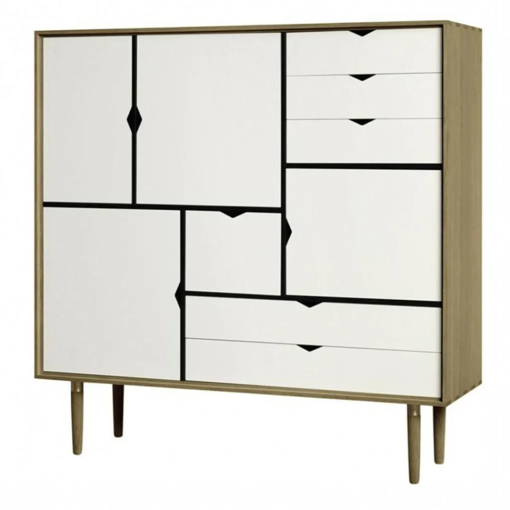 Andersen Furniture S3 Highboard Fronten weiß| Schränke|Kommoden