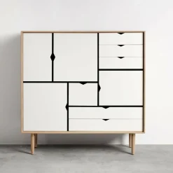 Andersen Furniture S3 Highboard Fronten weiß| Schränke|Kommoden