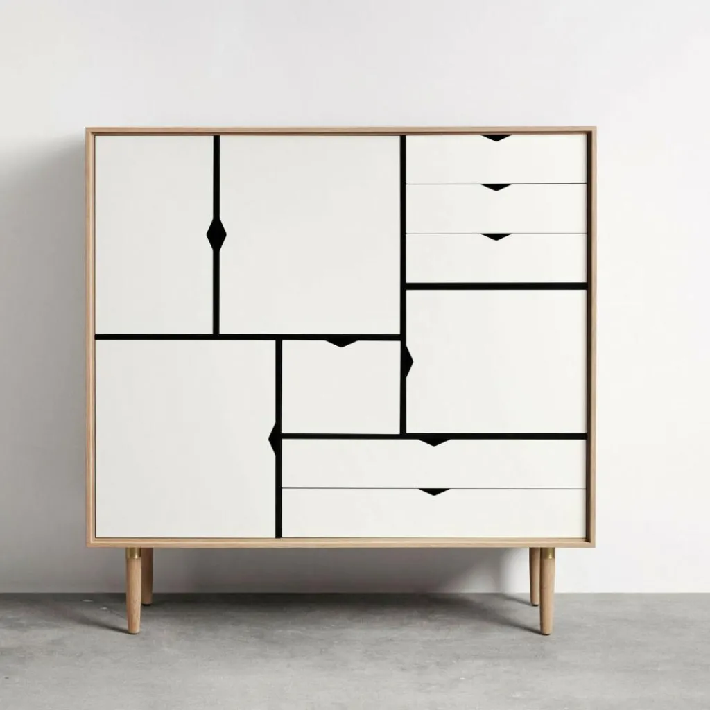 Andersen Furniture S3 Highboard Fronten weiß| Schränke|Kommoden