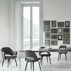 Knoll International Saarinen Conference Armlehnstuhl Gestell Eiche| Stühle