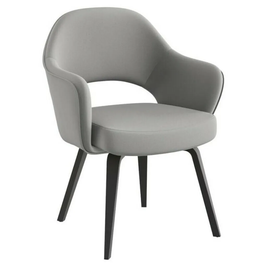 Stühle^Knoll International Saarinen Conference Armlehnstuhl Gestell ebenholz