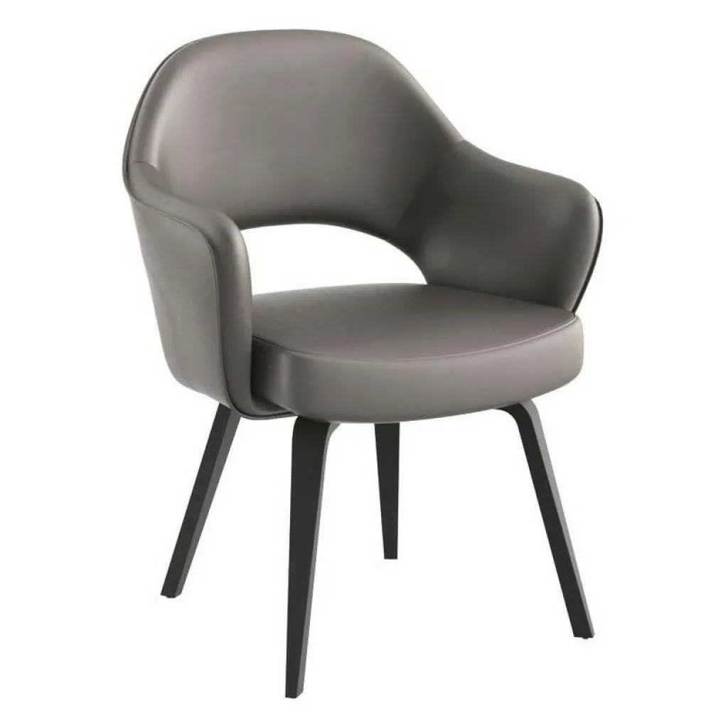 Stühle^Knoll International Saarinen Conference Armlehnstuhl Gestell ebenholz