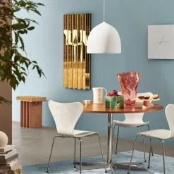 Stühle^Fritz Hansen Serie 7™ Stuhl gefärbte Esche Gestell Verchromt