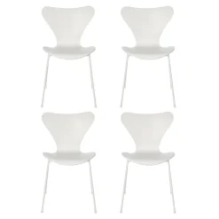 Fritz Hansen Serie 7™ Stuhl gefärbte Esche Monochrom 4er Set| Stühle