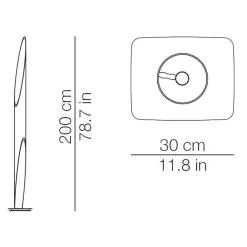 Kdln Shakti 200 Stehleuchte Fuß satiniert| Stehleuchten