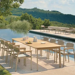 Stühle|Gartenstühle^Emu Shine Gartenarmlehnstuhl Teak