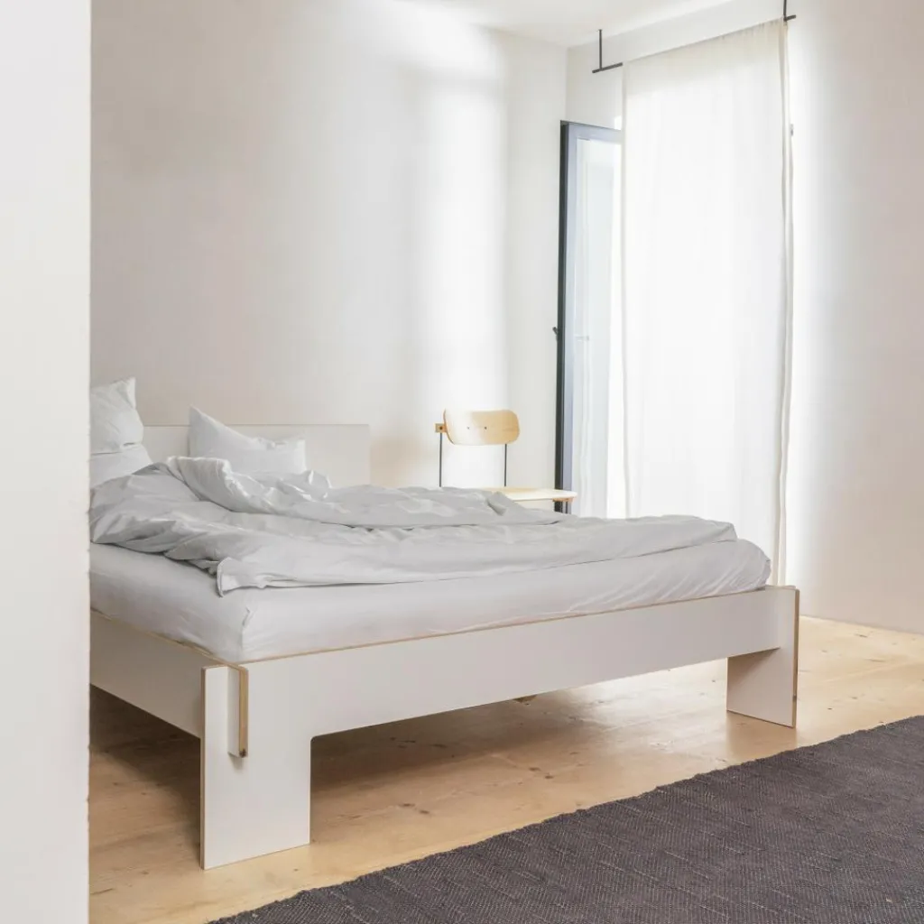 Betten^Moormann Siebenschläfer Doppelbett 160x200cm mit Kopfteil