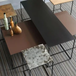 Zeus Slim Irony Art Beistelltisch 41x41x64cm| Tische|Beistelltische