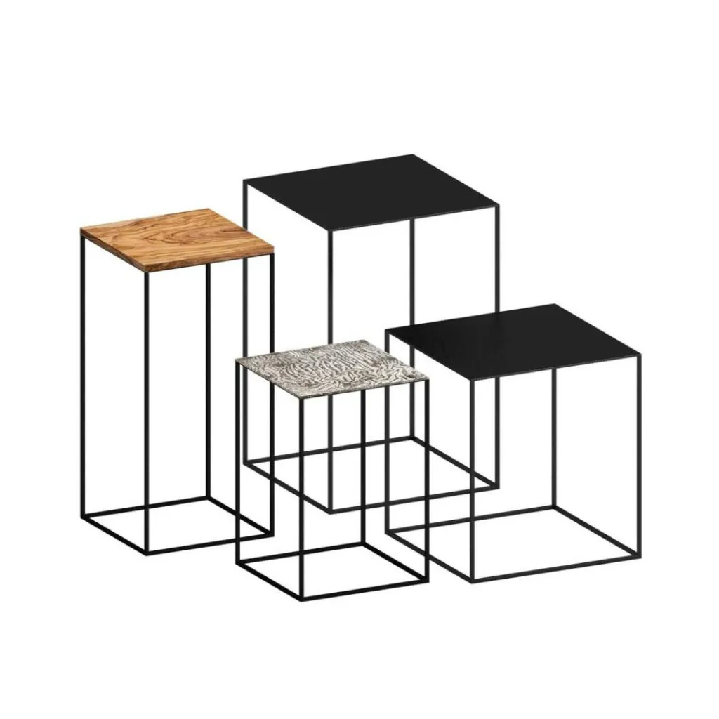 Zeus Slim Irony Beistelltisch 31x31cm| Beistelltische|Tische