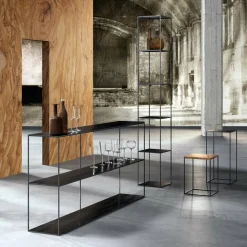 Zeus Slim Irony Regal 180x31x82cm| Regale