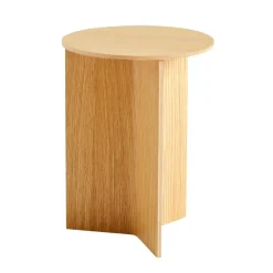 Beistelltische|Tische^HAY Slit Beistelltisch Holz rund H47cm