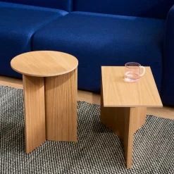 Beistelltische|Tische^HAY Slit Beistelltisch Holz rund H47cm