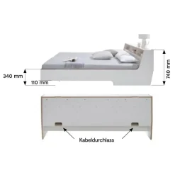 Müller Small Living Slope Doppelbett 180x200cm| Betten