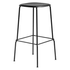 Barhocker^HAY Soft Edge 85 Barhocker hoch Gestell Stahl schwarz