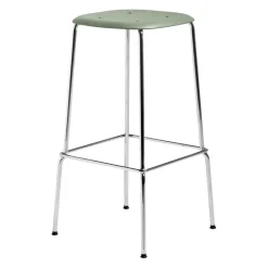 Barhocker^HAY Soft Edge 85 Barhocker hoch Gestell verchromt