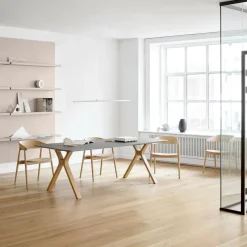 Andersen Furniture Space Esstisch ausziehbar Beine Massivholz 220x95cm| Esstische