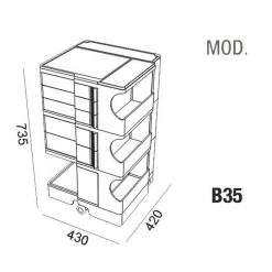 B-Line Special Edition Boby 3/5 Rollcontainer M| Container|Container