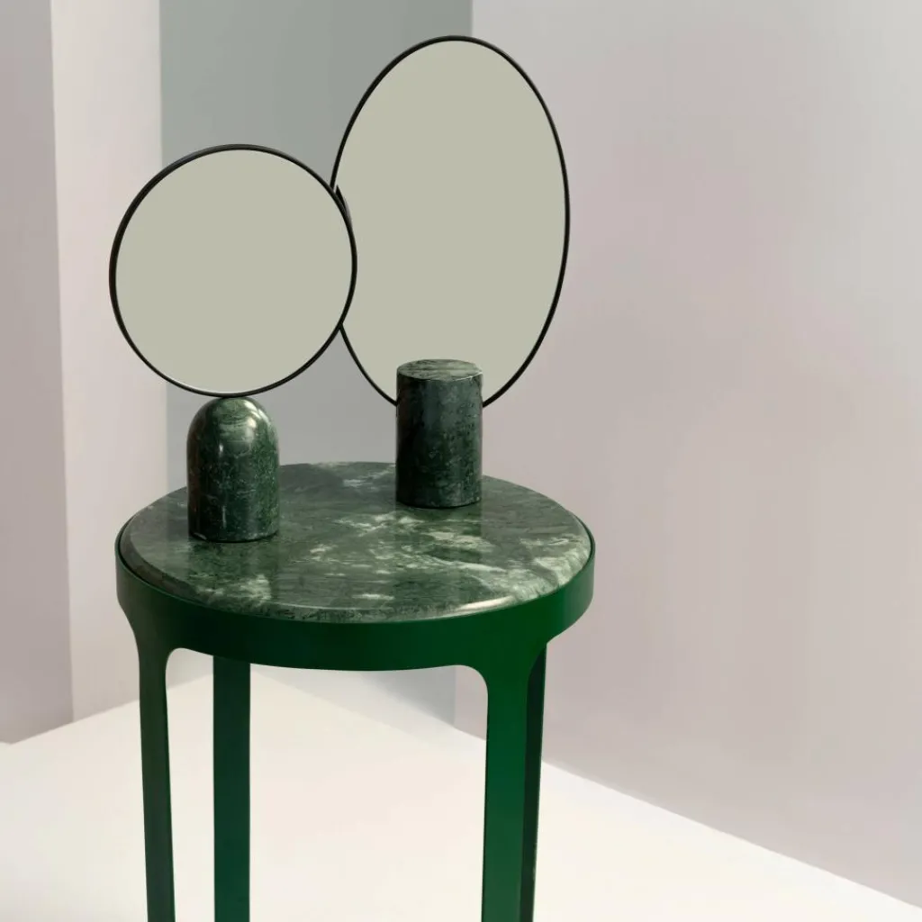 pols potten Spiegel Oval Marmor| Badaccessoires