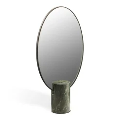 pols potten Spiegel Oval Marmor| Badaccessoires