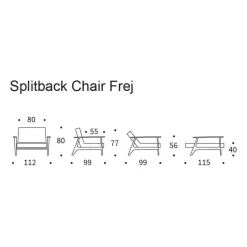 Innovation Living Splitback Frej Sessel Eiche| Sessel