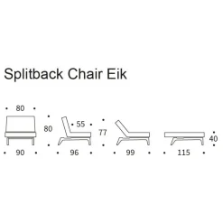 Innovation Living Splitback Sessel Eiche| Sessel