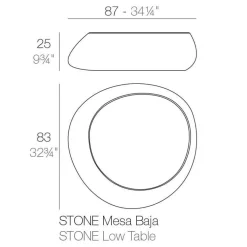 Vondom Stone Beistelltisch| Garten-Beistelltische