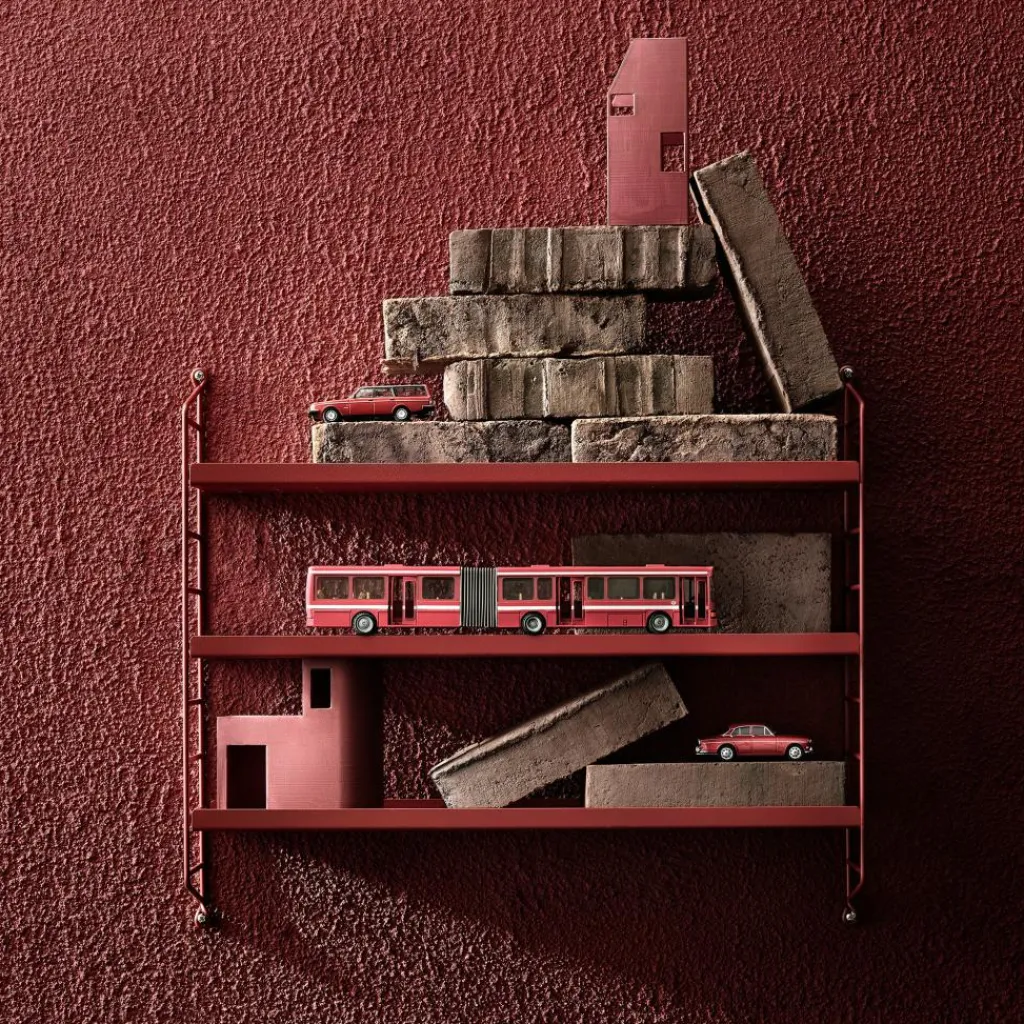 Regale^String Pocket Metall Regal 60x50x15cm