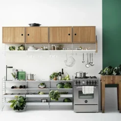 String System Schrankelement mit Schwenktür 58x42x30cm| Regale