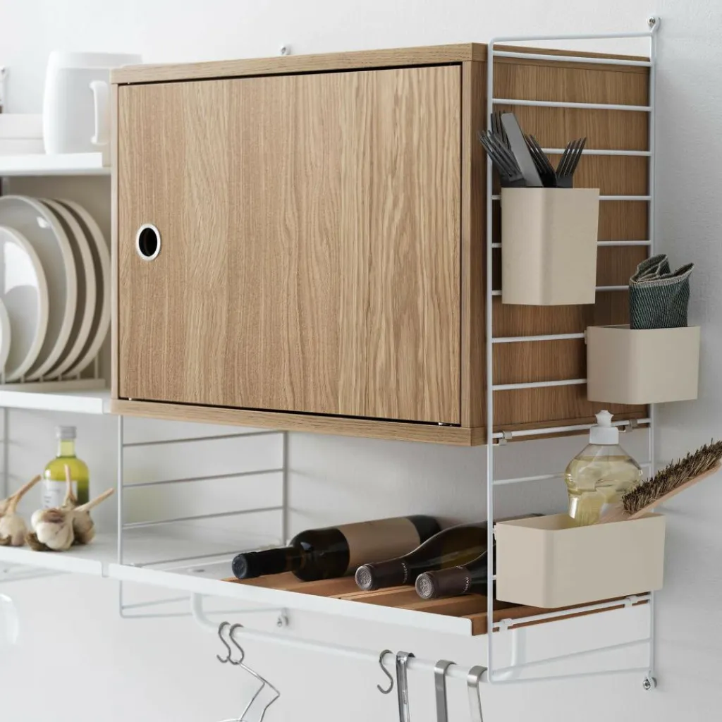 String System Schrankelement mit Schwenktür 58x42x30cm| Regale