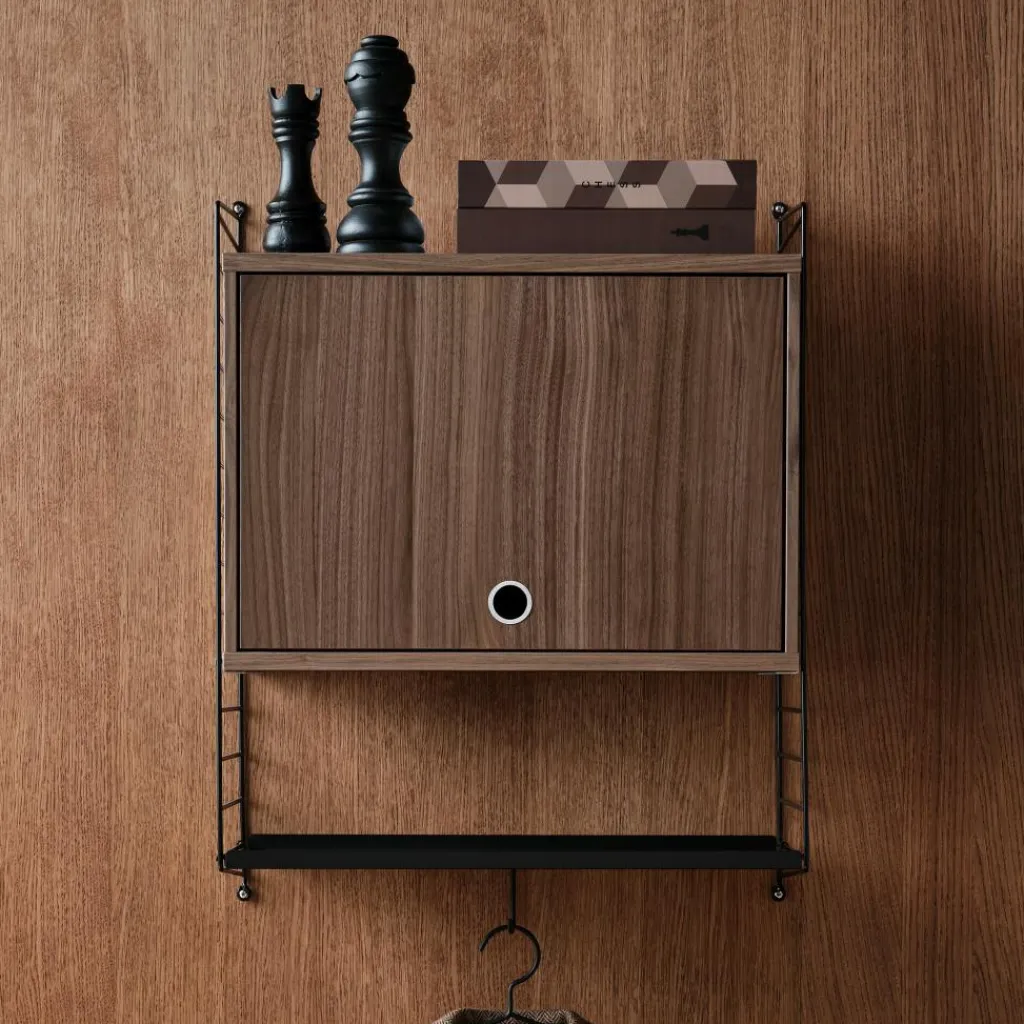 Regale|Regalsysteme^String System Schrankelement mit Klapptür 58x30cm