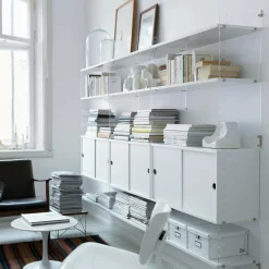 Regalsysteme^String System Wandleiter Plexiglas 50x30cm