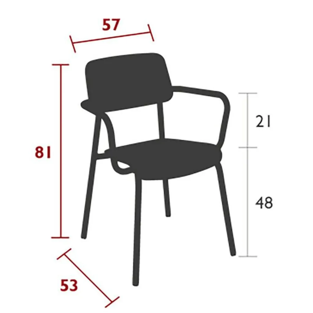 Stühle^Fermob Studie Armlehnstuhl Eiche