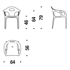 Stühle^Moroso Supernatural Gartenarmlehnstuhl