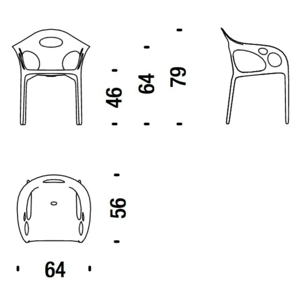 Stühle^Moroso Supernatural Gartenarmlehnstuhl