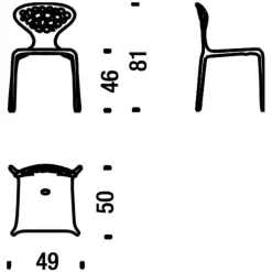 Gartenstühle^Moroso Supernatural Stuhl mit Löchern