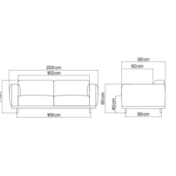 Sofas^pols potten Teddy 2-Sitzer Sofa