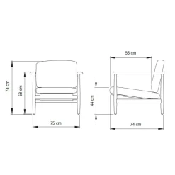 pols potten Todd x ByBorre Lounge Sessel| Sessel