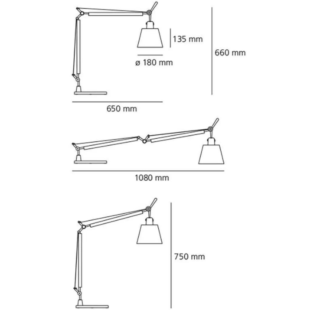 Artemide Tolomeo Basculante Tavolo Schreibtischleuchte| Schreibtischleuchten