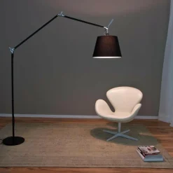 Stehleuchten^Artemide Tolomeo Mega Stehleuchte schwarz mit Schalter