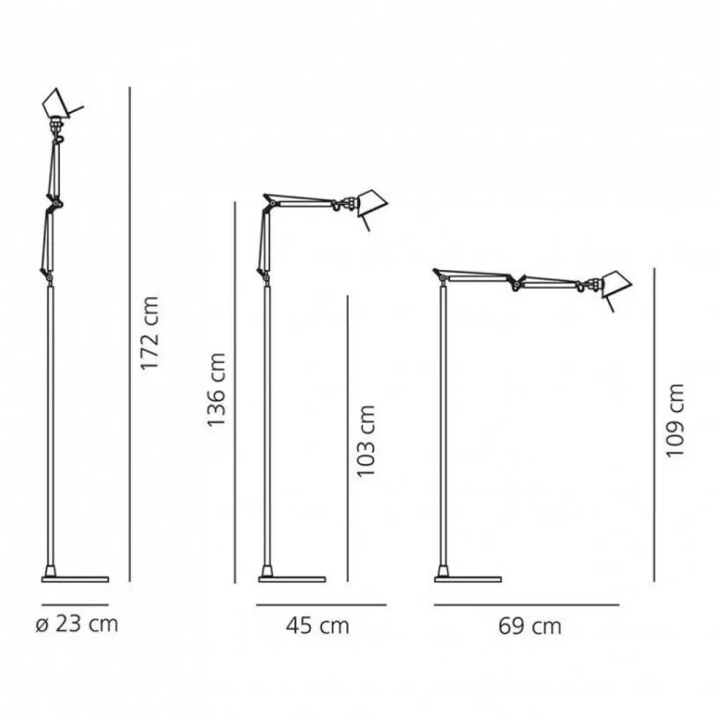Stehleuchten^Artemide Tolomeo Micro LED Stehleuchte