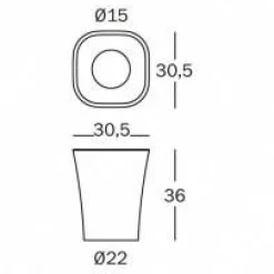 Magis Trash Papierkorb Ø 22cm| Badaccessoires|Papierkörbe & Mülleimer