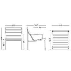 Stühle|Gartenstühle^HAY Traverse Lounge Gartenarmlehnstuhl