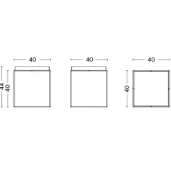 Tische^HAY Tray Beistelltisch hochglänzend M
