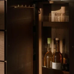 Schränke^Umage Treasures Kommode Eiche dunkel Wiener Geflecht