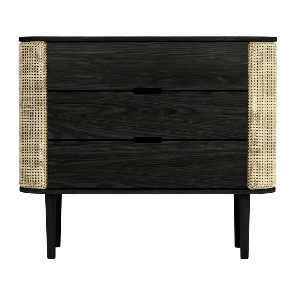 Umage Treasures Kommode Eiche schwarz Wiener Geflecht| Schränke