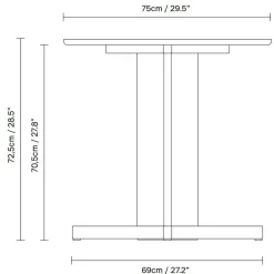Form & Refine Trefoil Tisch Ø75cm| Esstische