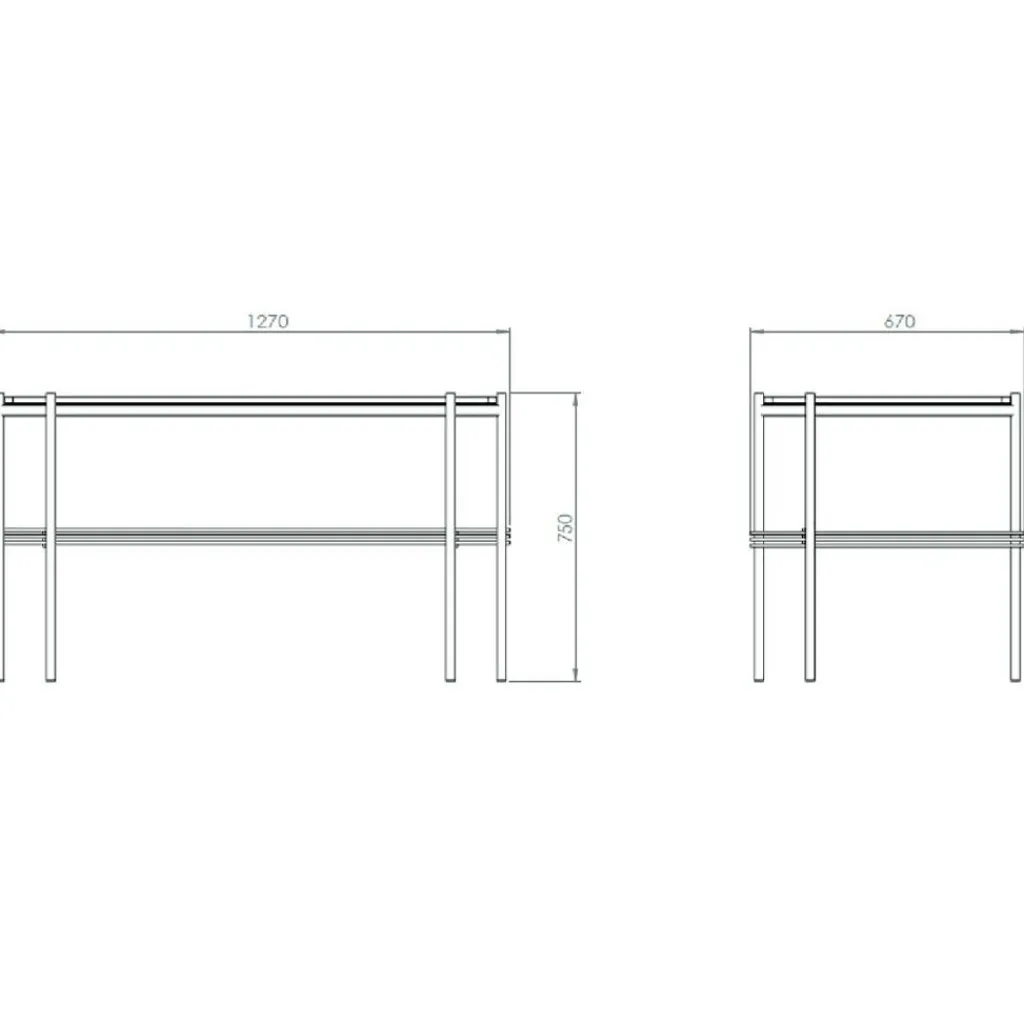 Tische|Schreibtische^Gubi TS Schreibtisch 120x60cm