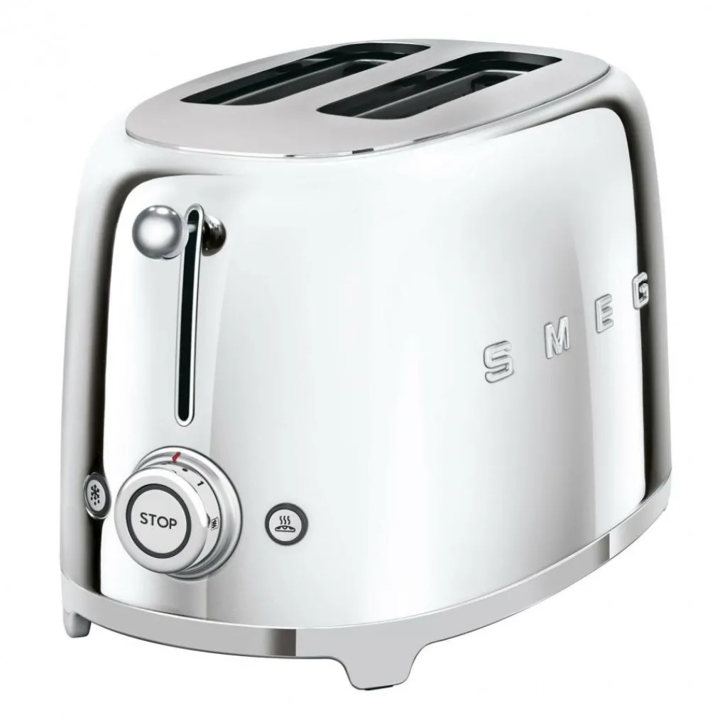Küchengeräte^Smeg TSF01 2-Scheiben Toaster Metallic
