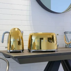 Küchengeräte^Smeg TSF01 2-Scheiben Toaster Metallic